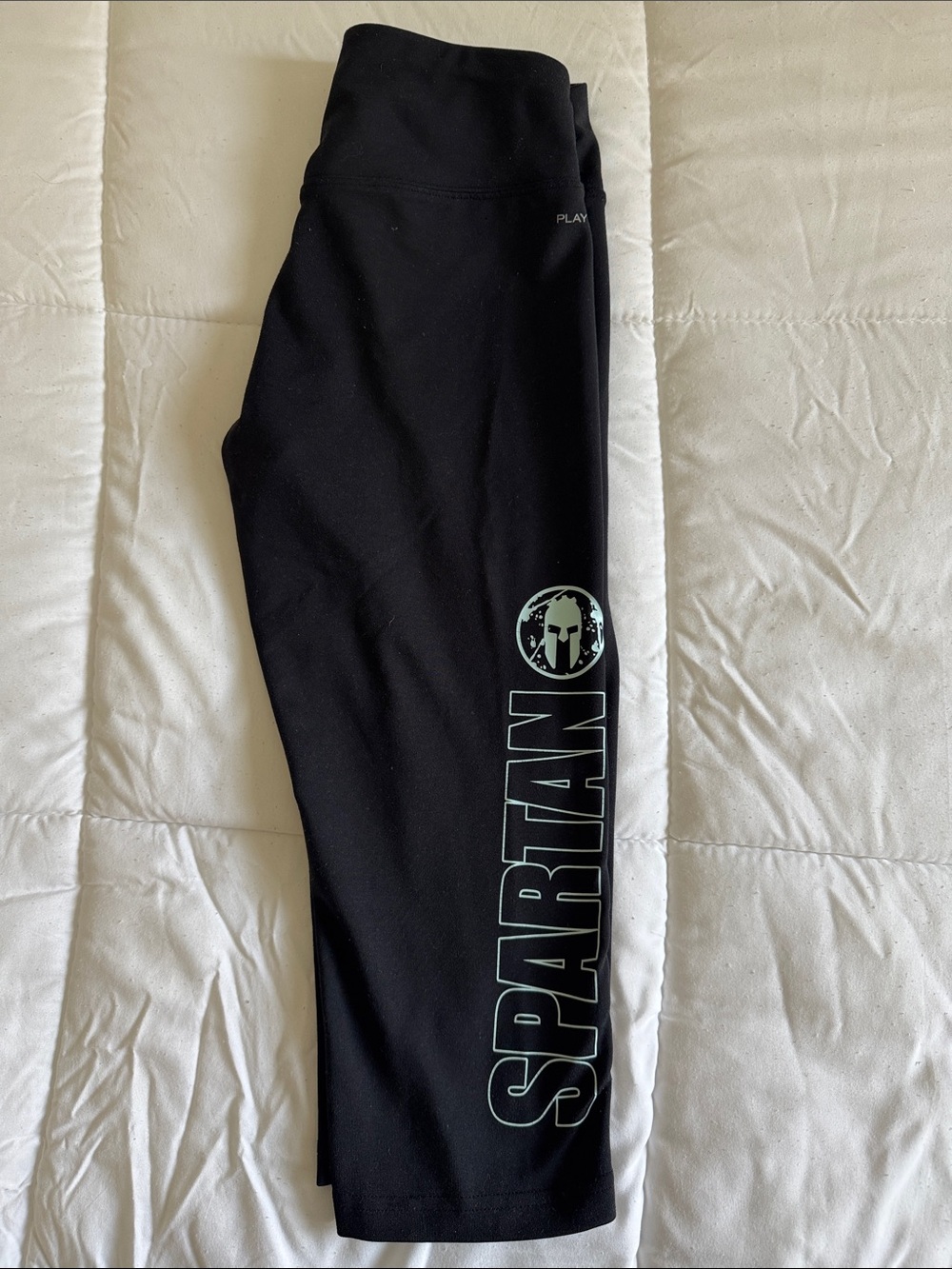 Spartan Race Reebok Black Girls' Capri Active Leggings